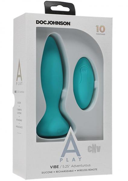 A Play Vibe Adventurous Anal Plug With Remote Teal