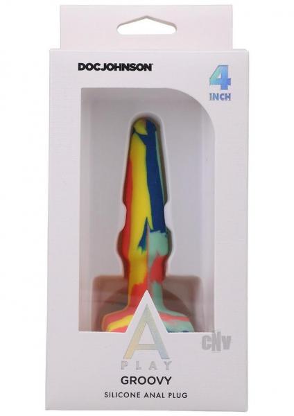 A Play Groovy Silicone Anal Plug 4 Teal