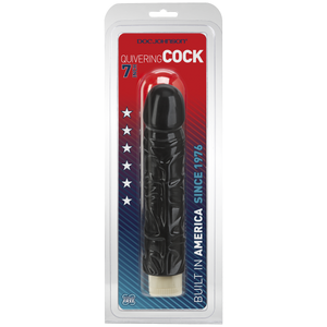 Quivering C*Ck Vibrator With Sil A Gel Sleeve Black