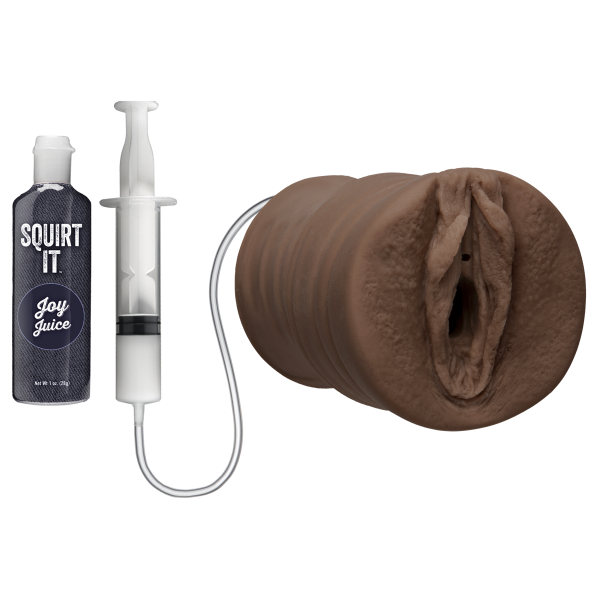 Squirt It Squirting Pussy Chocolate Brown Stroker