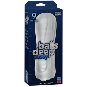 Balls Deep 9 Inches Stroker Pussy Clear