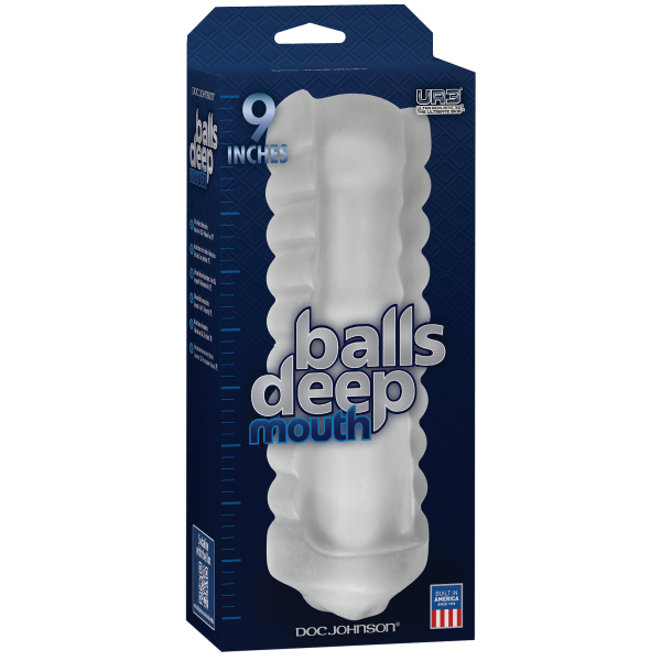 Balls Deep 9 Inches Mouth Stroker Frost