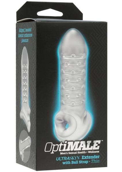 Optimale Extender With Ball Strap Thin Frost Penis Extension