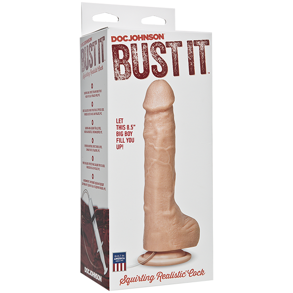 Squirting Realistic Dildo Beige