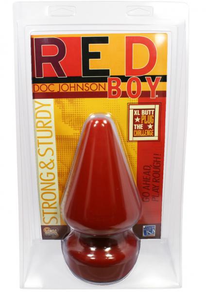 Red Boy Butt Plug Extra Large 9 Inch Red