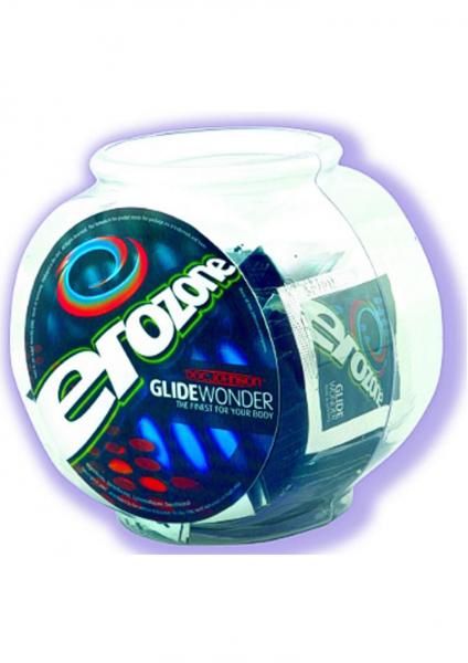 Erozone Glide Wonder Silicone Lubricant Fishbowl Pillows 100 Per Bowl