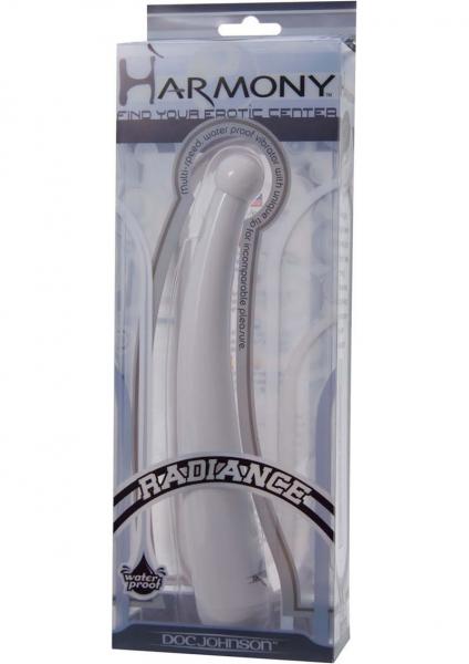 Harmony Radiance Yang Vibrator Waterproof 8 Inch White