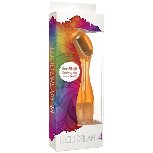 Lucid Dream No 14 Multi Speed Waterproof G Spot Vibrator Orange