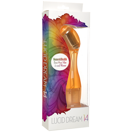 Lucid Dream No 14 Multi Speed Waterproof G Spot Vibrator Orange