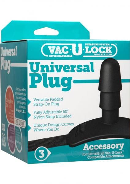 Vac U Lock Black Universal Plug