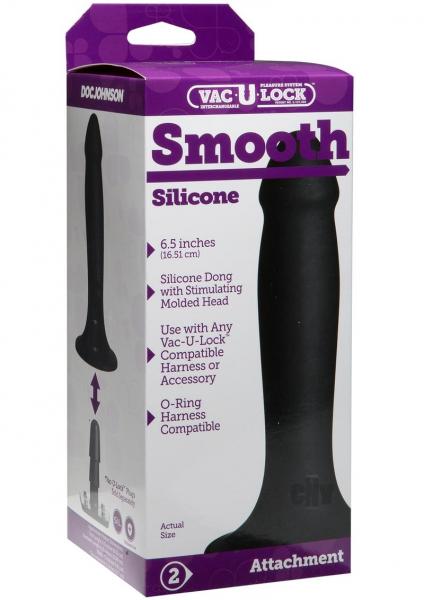 Vac U Lock Smooth Silicone Dong
