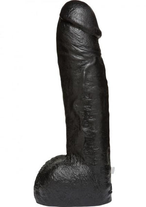 Vac U Lock Code Black Realistic Hung Dildo 12 Inches