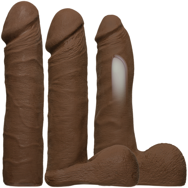 Vac U Lock Dual Density Ultraskyn Strap On Set Brown