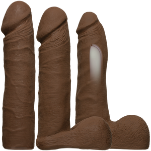 Vac U Lock Dual Density Ultraskyn Strap On Set Brown