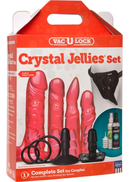 Vac U Lock Crystal Jellies Set Pink