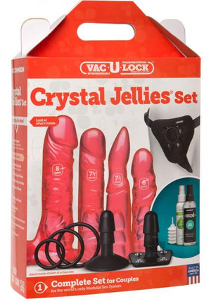 Vac U Lock Crystal Jellies Set Pink