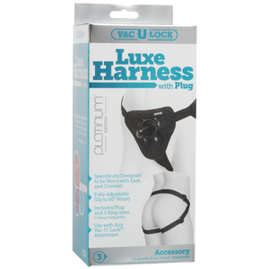 Vac U Lock Luxe Harness Black