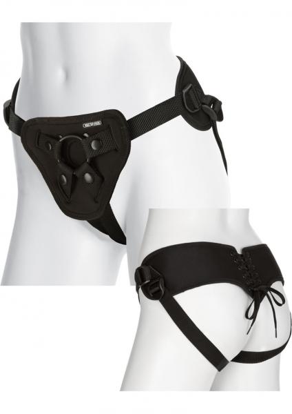 Vac U Lock Corset Harness Black