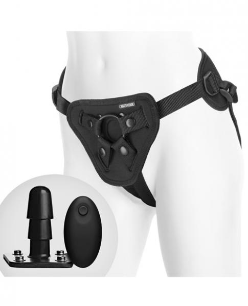 Vac U Lock Supreme Harness With Vibrating Plug