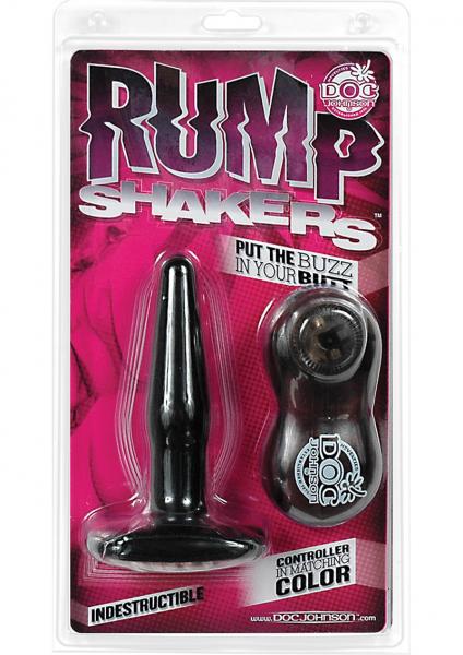 Rump Shakers Vibrating Butt Plug Small 4.5 Inch Black