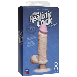 Ur3 Realistic Vibrating Dildo 8.5 Inch Insertable Beige
