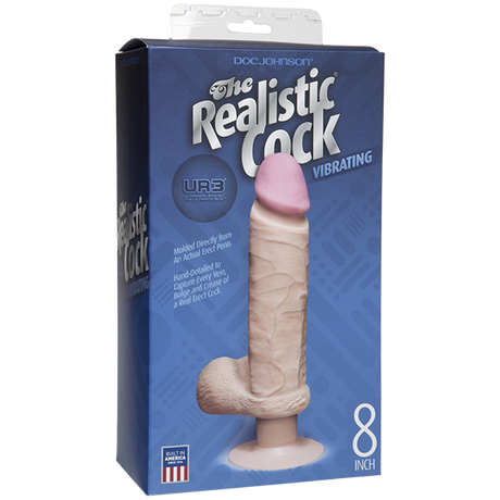 Ur3 Realistic Vibrating Dildo 8.5 Inch Insertable Beige