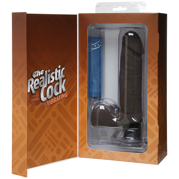 The Vibro Realistic Cock Ur3 Vibrator 6 Inch Brown