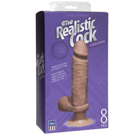 The Vibro Realistic Cock Ur3 Vibrator 8 Inch Tan