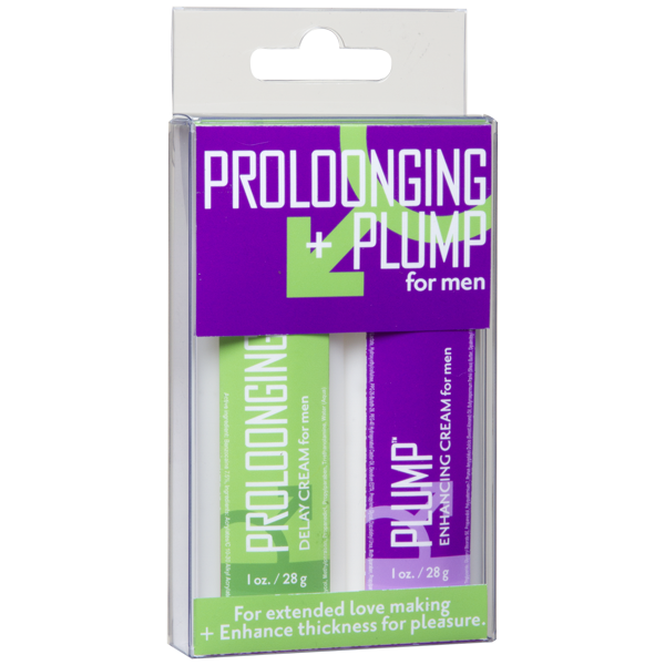 Proloonging + Plump For Men 2 Pack 1oz Bottles