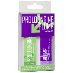 Proloonging + Plump For Men 2 Pack 1oz Bottles