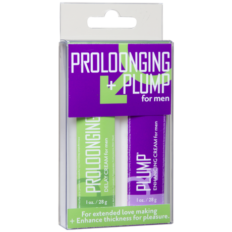 Proloonging + Plump For Men 2 Pack 1oz Bottles