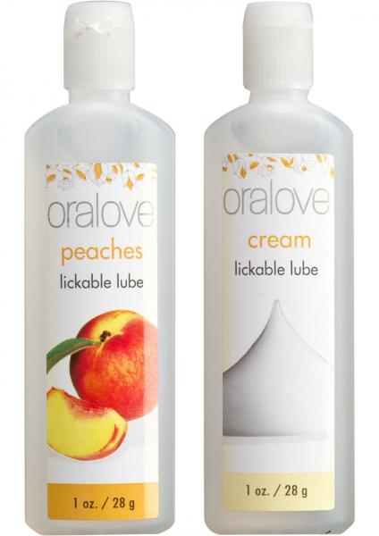 Oralove Delicious Duo Lickable Peaches And Cream Lubes