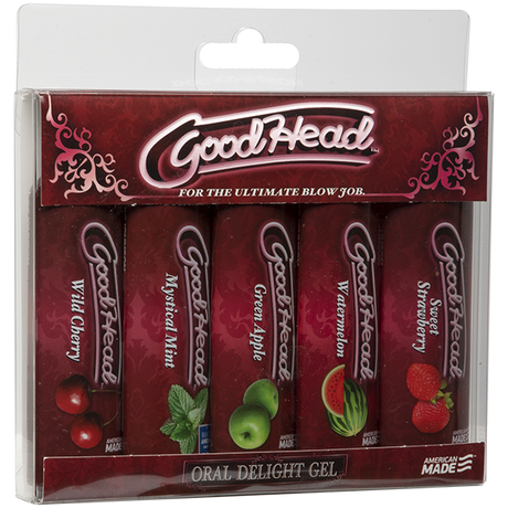 Goodhead Oral Delight Gel Assorted Flavors 5 Pack 1oz