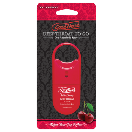 Goodhead Deep Throat To Go Cherry Spray