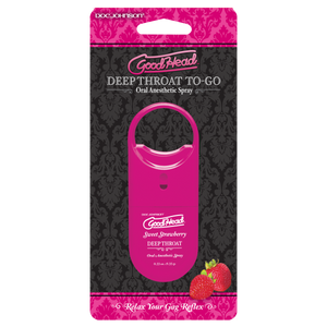 Goodhead Deep Throat To Go Strawberry Spray