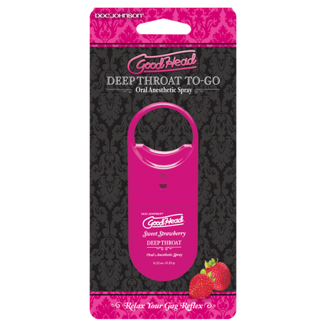 Goodhead Deep Throat To Go Strawberry Spray