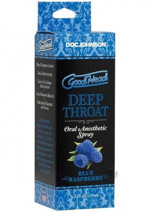 Goodhead Deep Throat Spray Blue Raspberry 2 Fl Oz