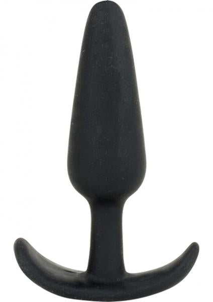 Naughty Medium Silicone Butt Plug Black