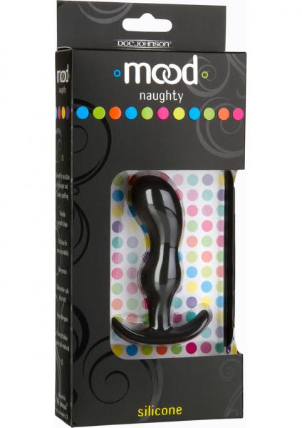 Mood Naughty 2 Silicone Anal Plug Small Black