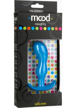 Mood Naughty 2 Silicone Anal Plug Medium Blue