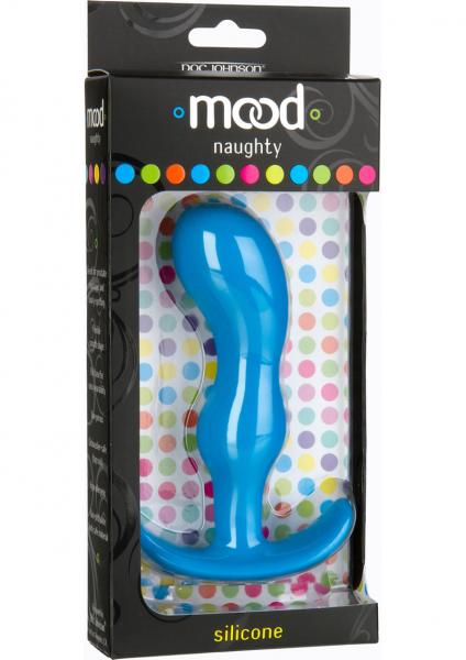 Mood Naughty 2 Silicone Anal Plug Large Blue