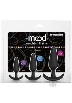 Mood Naughty 1 Trainer 3 Plugs Set Black