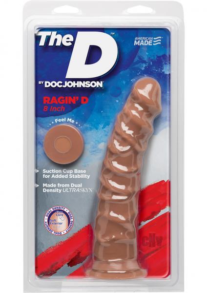 D Ragin D 8 Inches Caramel Ultraskyn Tan Dildo