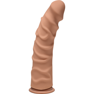 D Ragin D 8 Inches Caramel Ultraskyn Tan Dildo