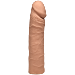 The Double D 16 Inches Caramel Ultraskyn Tan Dildo