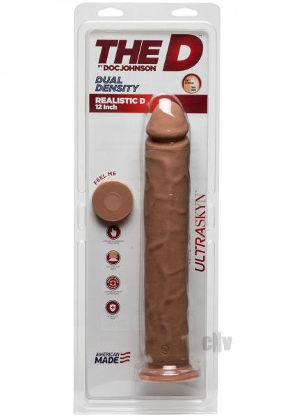 The D Realistic D 12 Inches Caramel Tan Dildo