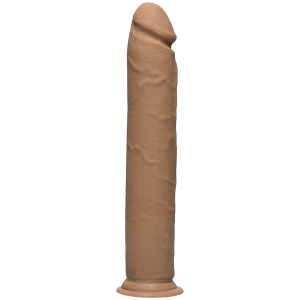 The D Realistic D 12 Inches Caramel Tan Dildo