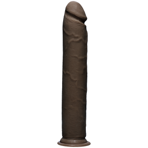 The D Realistic D 12 Inches Chocolate Brown Dildo