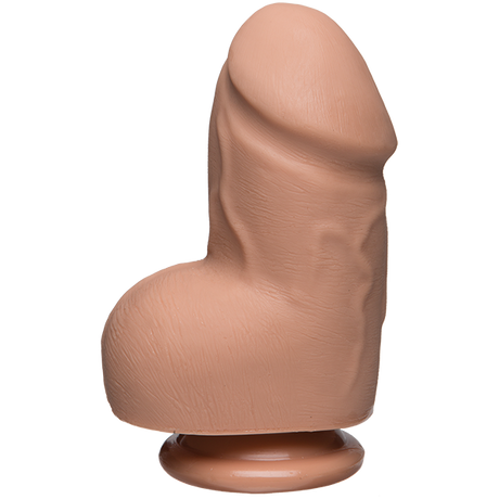 The D Fat D 6 Inches With Balls Ultraskyn Beige Dildo
