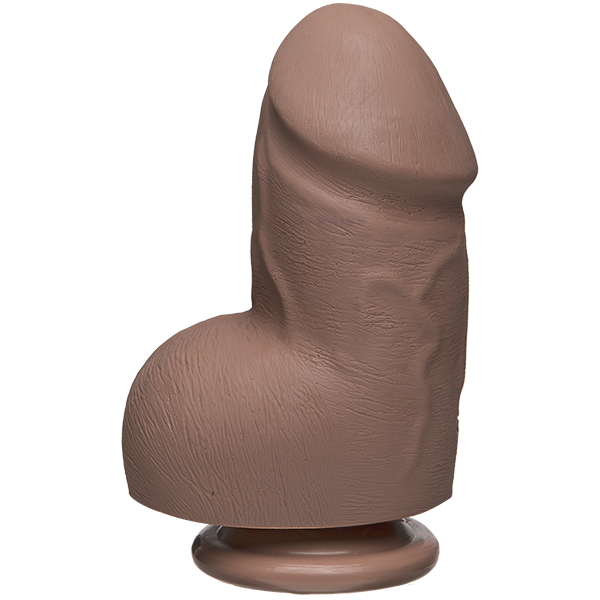 The D Fat D 6 Inches With Balls Ultraskyn Tan Dildo